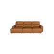 SOFA SECCIONAL RECLINABLE ELECTRICO CON FRENTE DE PIEL CAMEL Online