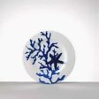 Mario Luca Giusti Corallo Blue Fruit Plates Set of 2Pcs For Cheap