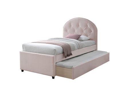 CAMA TWIN LARA EN TELA ROSA Fashion