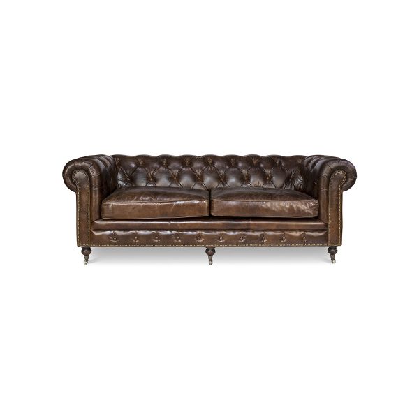 SOFA ESTACIONARIO DE TRES ASIENTOS CHESTERFIELD Online Hot Sale