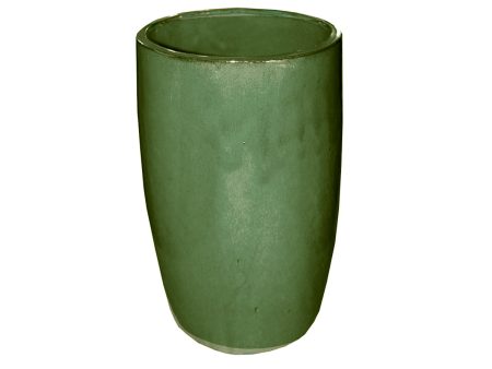 MACETERO DE CERAMICA VERDE on Sale