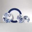 Mario Luca Giusti Corallo Blue Fruit Plates Set of 2Pcs For Cheap