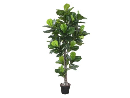 PLANTA ARTIFICIAL FIDDLE LEAF VERDE CON MACETERO For Discount