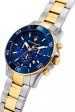 Maserati Competizione Chronograph 43mm Blue Dial Two Tone Watch Online Hot Sale