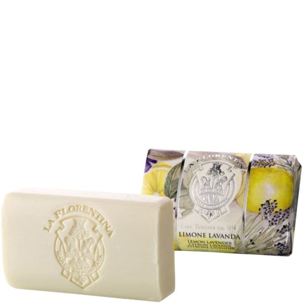 La Florentina Lemon Lavender Set of 3 Bars Soap 200g For Sale