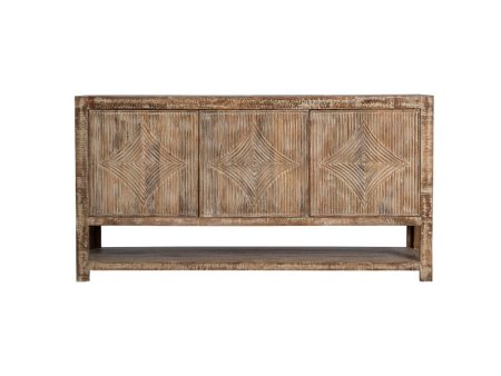 CREDENZA DE  ACABADO EN MADERA NATURAL For Cheap