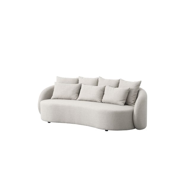 SOFA DE EXTERIOR DE TRES ASIENTOS EN TELA BEIGE on Sale