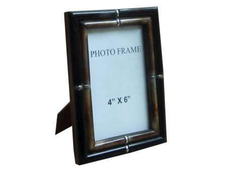 THIN BORDER FRAME BLACK OUTER BROWN INNER  PIPER 4X6X1  For Discount