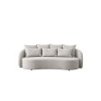 SOFA DE EXTERIOR DE TRES ASIENTOS EN TELA BEIGE on Sale