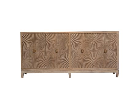 CREDENZA DE 4 PUERTAS ACABADO EN MADERA Cheap