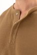 Waffle Henley - Walnut For Cheap