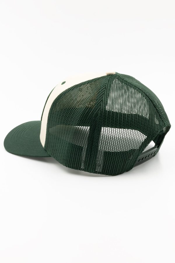 6 Panel Adjustable Cap- Spruce Trucker For Sale