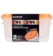 Food Storage Sure Fresh Rectangle Storage Containers with Vented Lids, 2-ct. Packs Discount