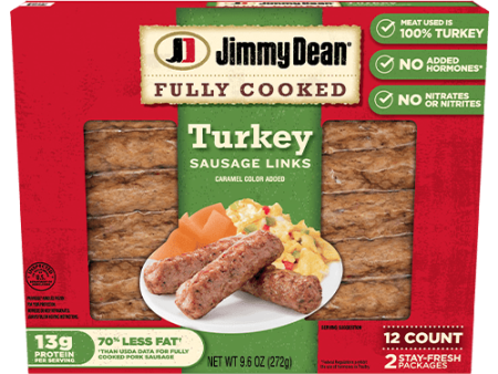 Jimmy Dean Fully Cooked Turkey Sausage Links Hot on Sale