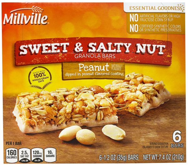 Sweet and Salty Peanut Granola Bars Sale