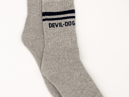 Athletic Socks - Grey Navy on Sale