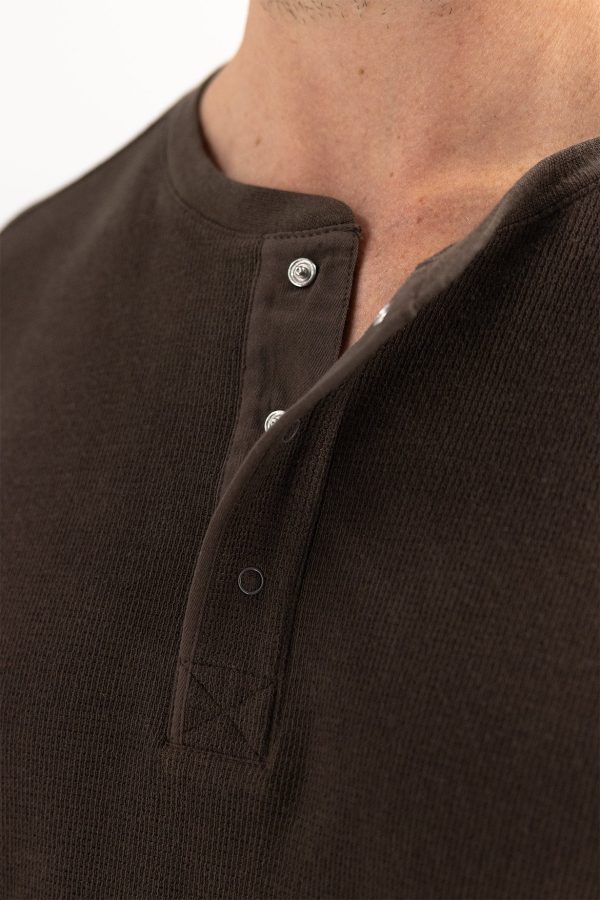 Waffle Henley - Dark Roast Online