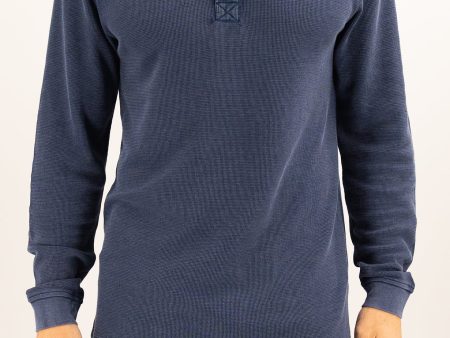 Waffle Henley - Indigo Online