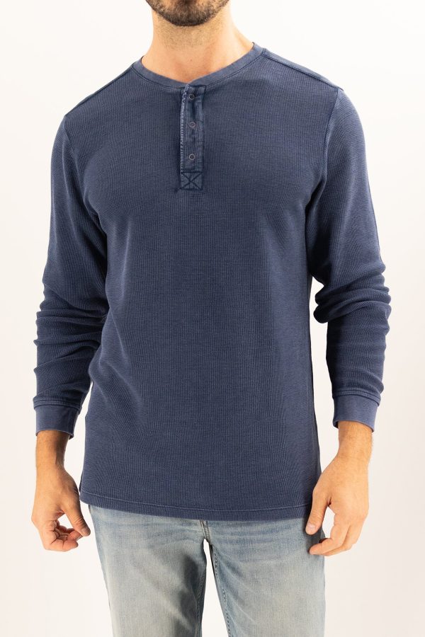 Waffle Henley - Indigo Online