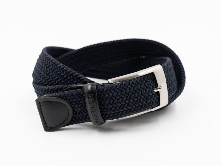 Stretch Woven Belt- Navy Sale