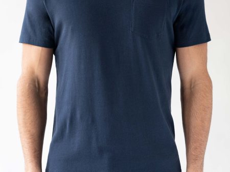 Pocket Tee - Navy Blue Hot on Sale