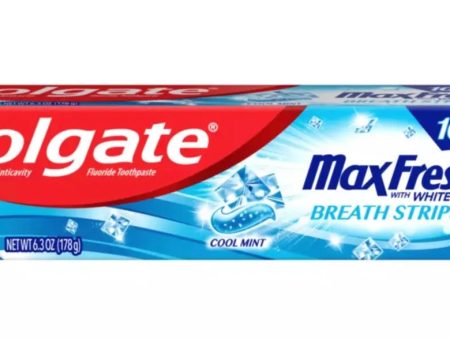 Colgate MaxFresh w  Whitening and Mini Breath Strips (Full Size) Online now