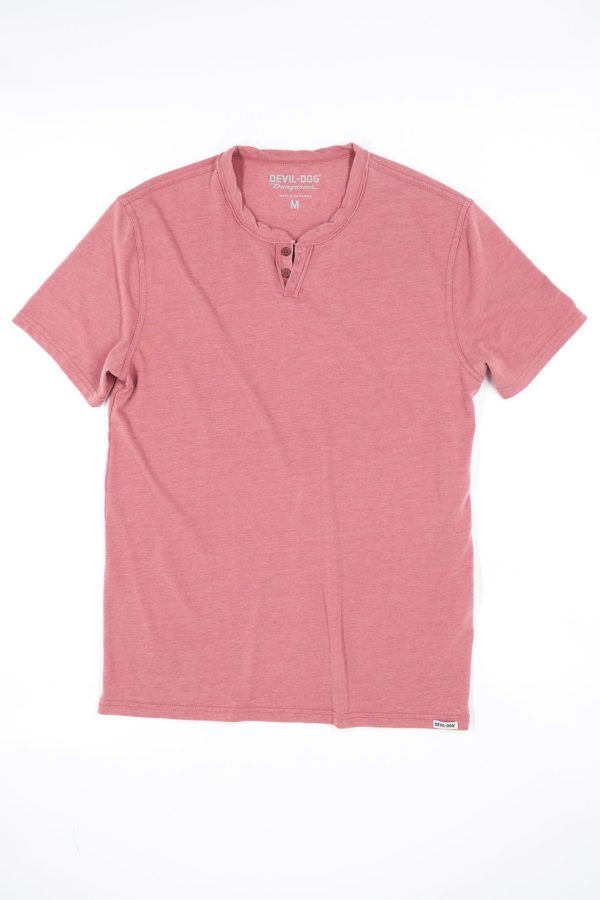 Burnout Henley - Withered Rose Online Sale