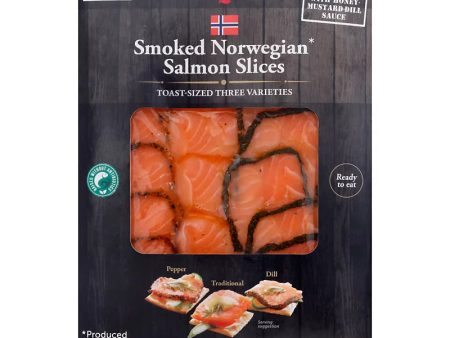 Smoked Norwegian Salmon Slices Trio Variety Pack (Premium Item) Online