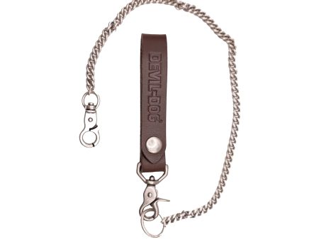 DEVIL-DOG® Leather Key Strap - Brown Sale