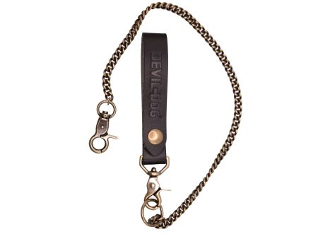 DEVIL-DOG® Leather Key Strap - Black Online